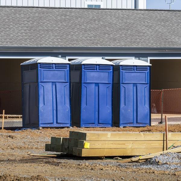 Heavy-duty construction site porta potty in El Paso, Texas