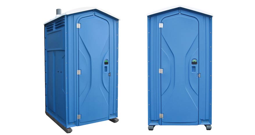 Long-term porta potty units on site in El Paso, Texas